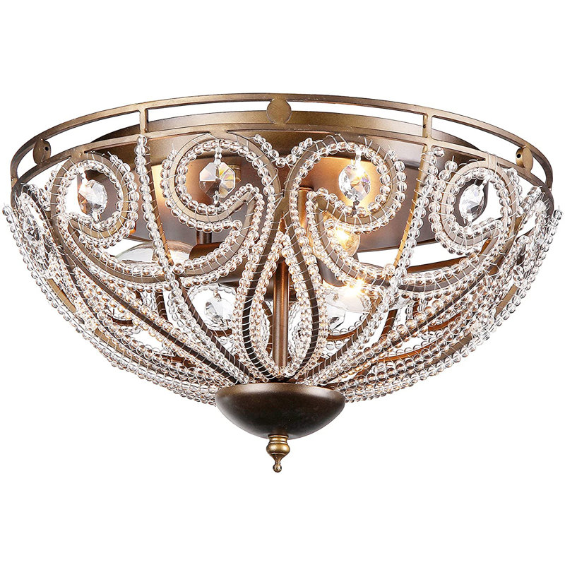 Scoggin Crystal Flush Mount