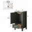 Meuble-lavabo simple autoportant entièrement assemblé avec plateau, mécanismes durables et à fermeture en douceur-799078734