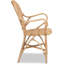 Fauteuil Censu en rotin brun naturel