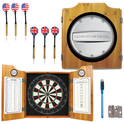 Armoire de jeu de fléchettes en bois moyen camaro