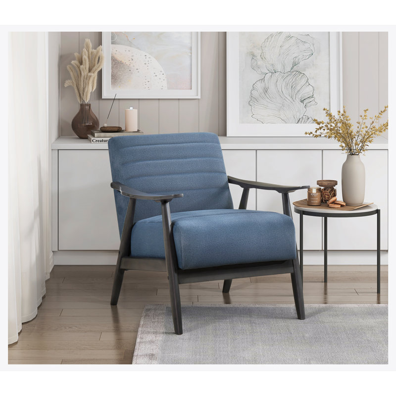 Chaise d'appoint 1pc, Tissu bleu
