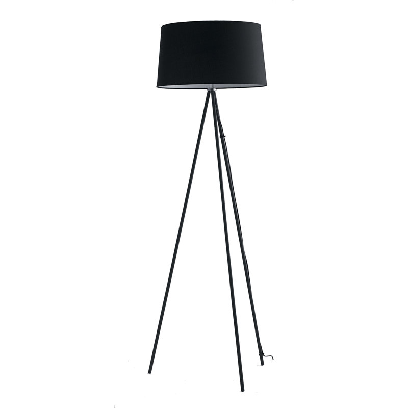 Eastbourne 155cm Traditional Floor Lamp, Black, Black