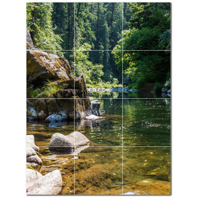 Panneau décoratif en céramique satinée 6 po x 6 po