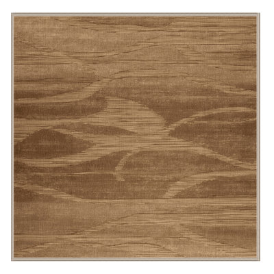 Machine Washable Abstract Brown Area Rug