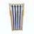 Populus Wood Sling Chair Stripe Broad Folding Chaise Lounge Chair-2PCS