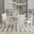 Bowlds Retro 5-piece Dining Set Extendable Round Table and 4 Chairs,Round Table Top with Leaf,dining table set,dining room set-693217195-693217193