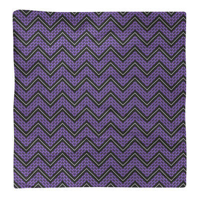 Serviette en coton à motif à chevrons à la main Stephenie