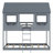 Bunk Bed With Roof, Window, Guardrail, Ladder-2063188065