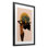 «Woman with Exotic Leaves», reproduction encadrée sous verre, conception de JJ Design House LLC
