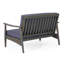 Ensemble de causeuse et de table basse de patio, ensemble de mobilier de patio avec coussin, ensemble de conversation