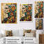 «Boho Beauty Vintage Grunge Collage - Abstract Portraits», reproduction d'art mural-412301199-412301186