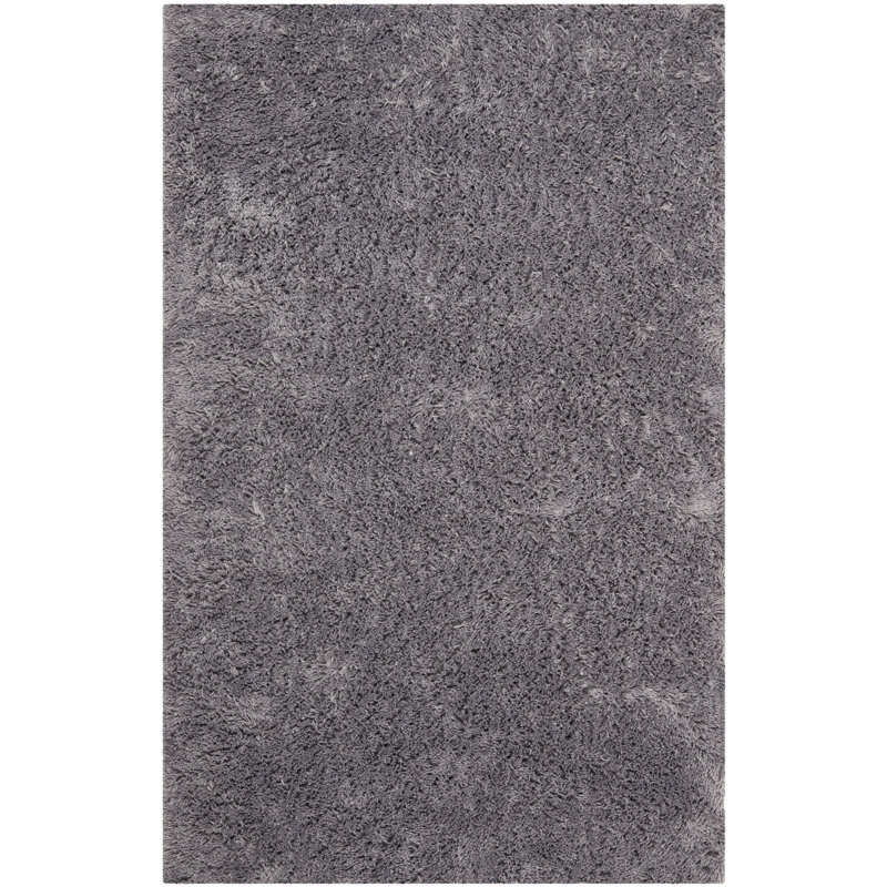 Tapis gris touffeté à la main Assar, Rectangle 9 pi 6 po x 13 pi 6 po