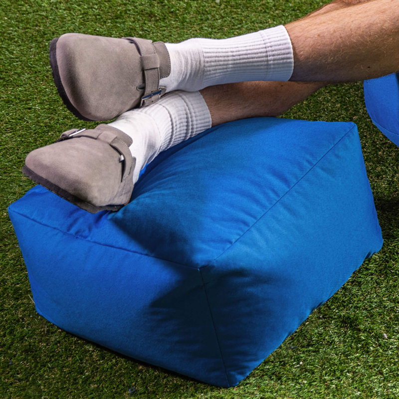 Veeva Indoor Outdoor  Pouffe, 38cm, Blue