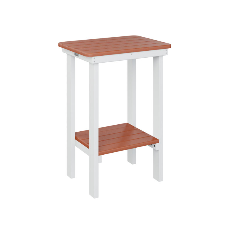 Table de bout rectangulaire Berlin Gardens, H 29 po x l 20,5 po x P 15 po, Orange mangue