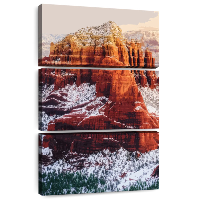 Illustration de neige Alvord Sedona, Arizona, H 32 po x l 20 po