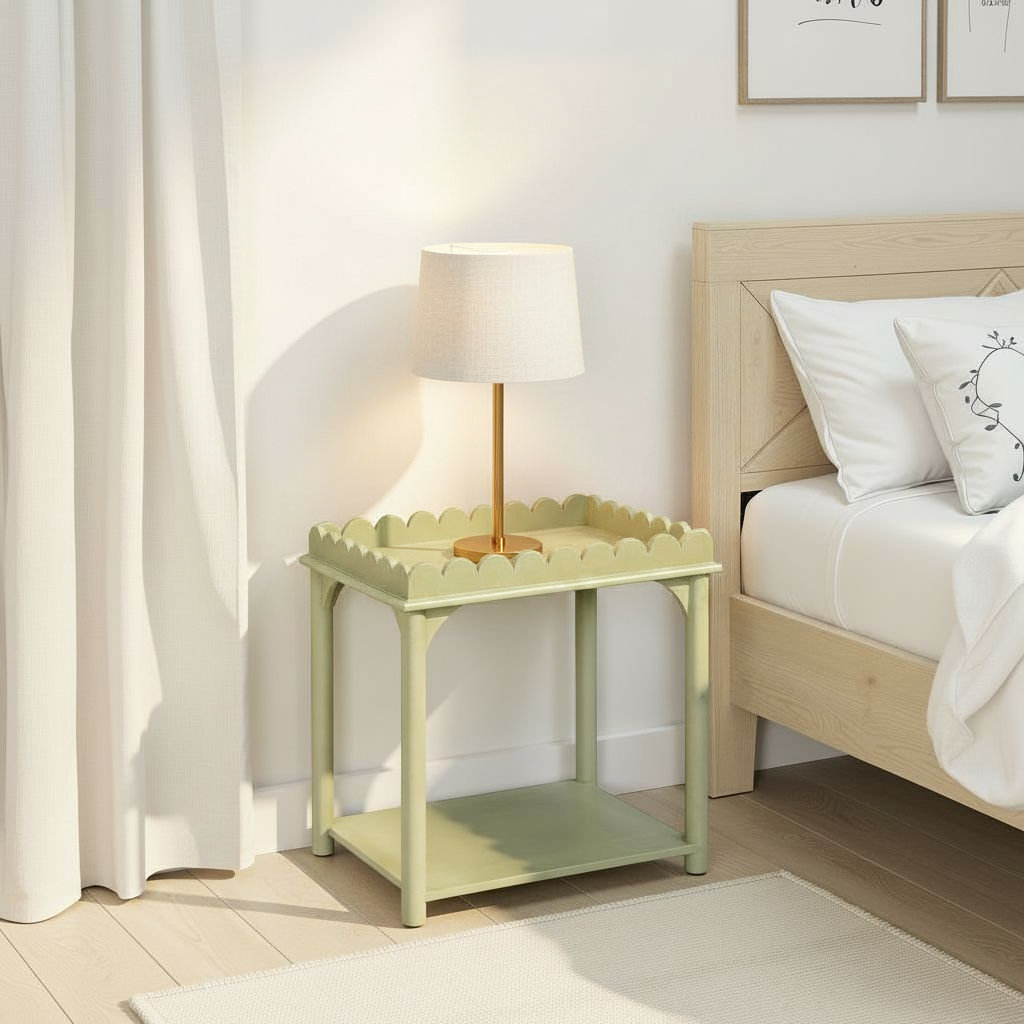 Madeline 24" Mango End Table, Green