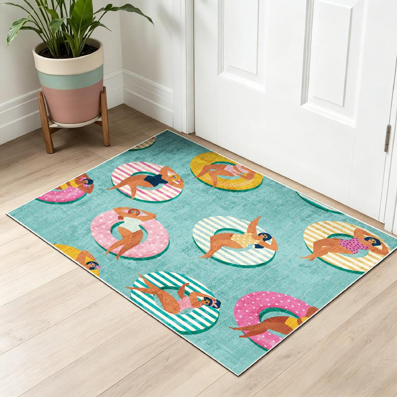 Tapis vert lavable à la machine