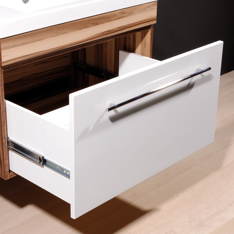 Impuls Bathroom Storage, White/Baltimore walnut replica