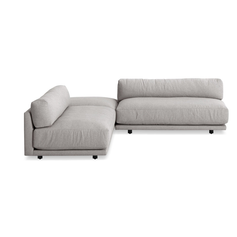 Sunday Sectional, Agnew Gray Textured Basketweave