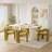Modern Double Pedestal Dining Table Set-1152437829-1152437828