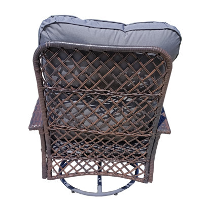 Halia Swivel Wicker Outdoor Lounge Chair