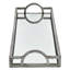 Plateau à miroir rectangulaire mince Verena - argent-212051616-212051617