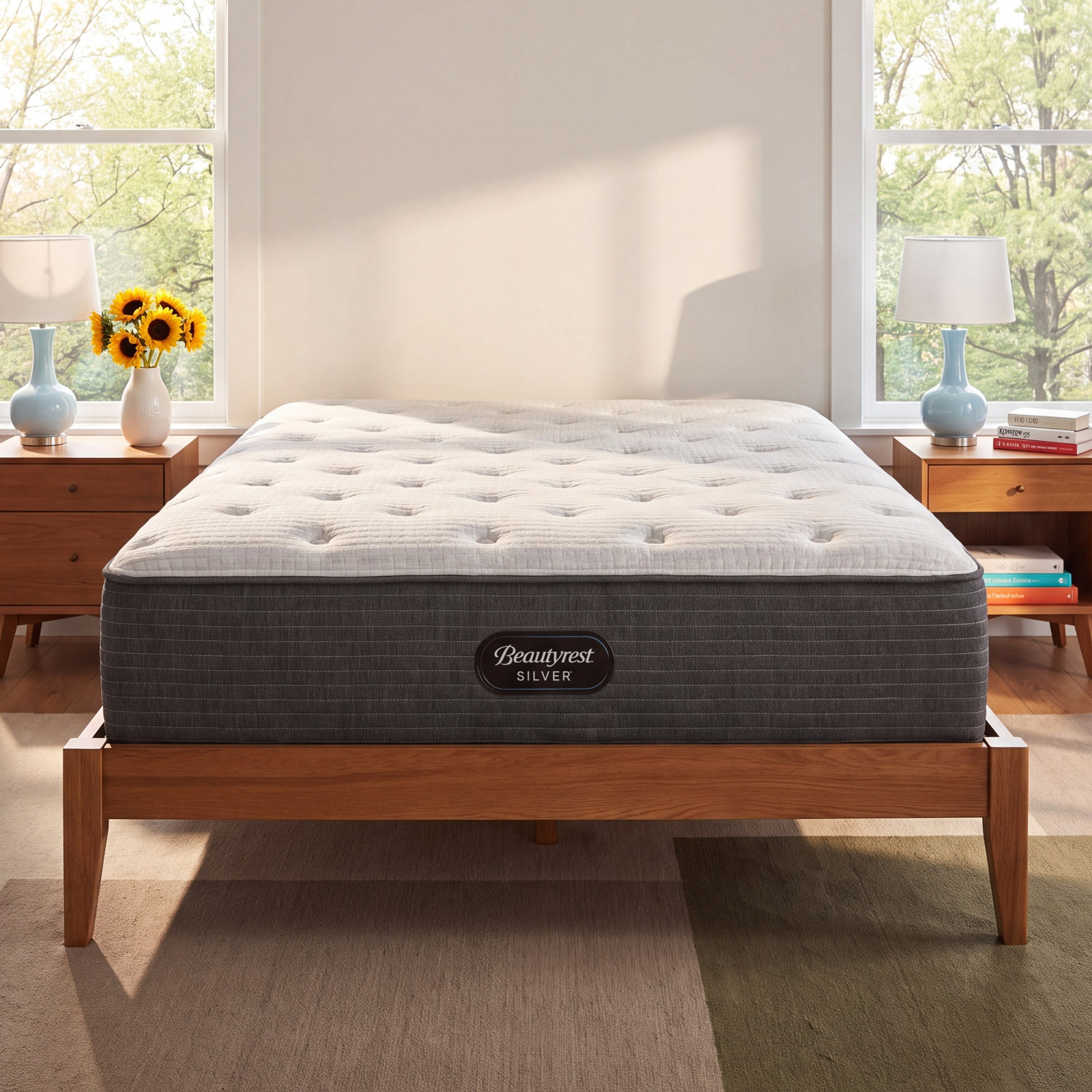 Beautyrest Silver BRS900-C Medium 14.5" Innerspring Mattress, Queen