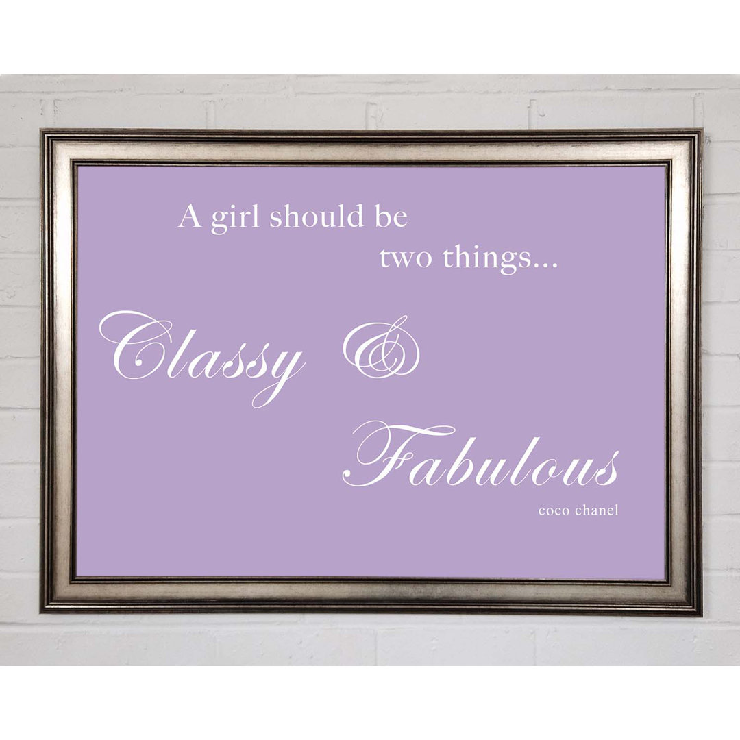 Classy N Fabulous Lilac - Druck