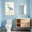 Animaux, grue du Canada marchant sur toile-1766032576