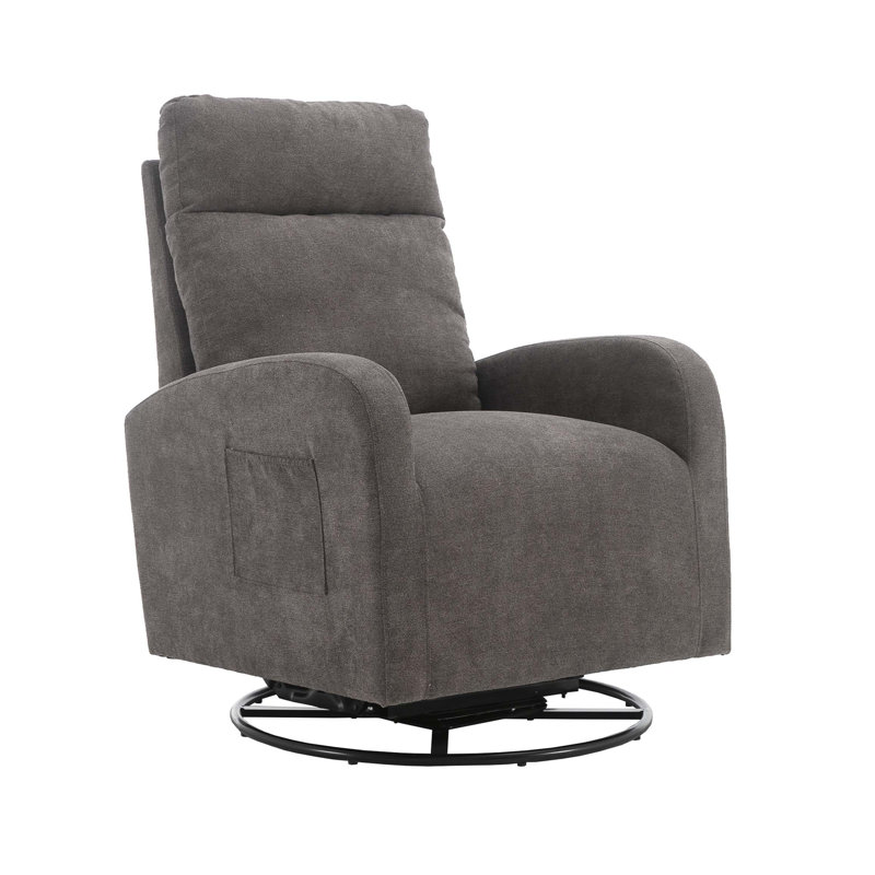 Fauteuil inclinable manuel pivotant l 27,95 po, Gris foncé