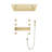 Faenza Brushed Touch Panel Controlled Thermostatic Shower System
