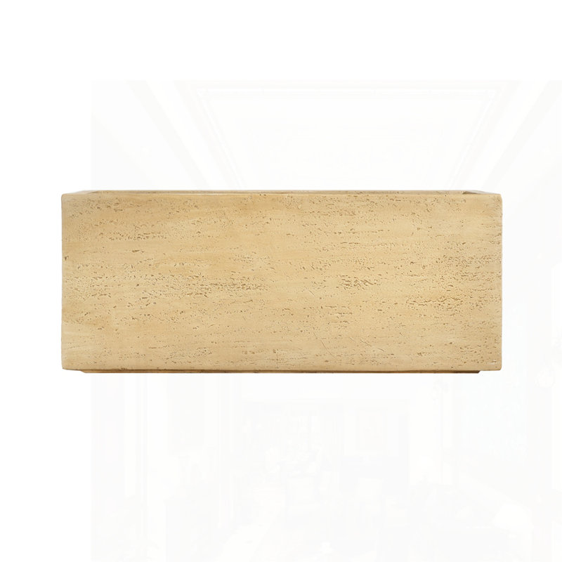 MGO Handmade Rectangle Planter Box, 14.5" H x 31.25" W x 15.75" D