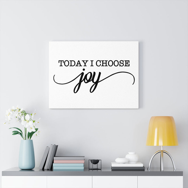 Inspirational Quote Canvas Art in Beige and White, 18" x 24"