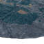 Gray & Teal Wool Rug - 15' Round