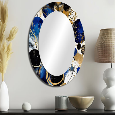 Muret - Miroir abstrait en métal