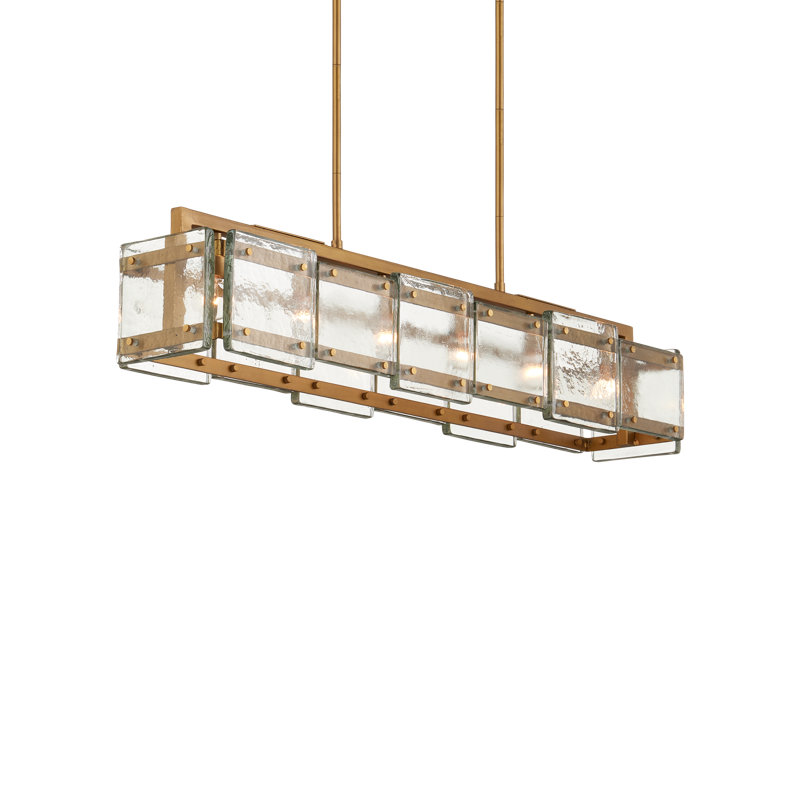Luminaire suspendu linéaire à 6 lumières pour îlot de cuisine Countervail