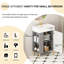 Meuble-lavabo gris avec lavabo en céramique et rangement dissimulé, armoire de porte 21,6 po 24 Vb06-21Mgl, étagère ouverte pratique
