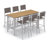 Travira Powder Coated Aluminum Outdoor 32'' Bar Stool-1613001304