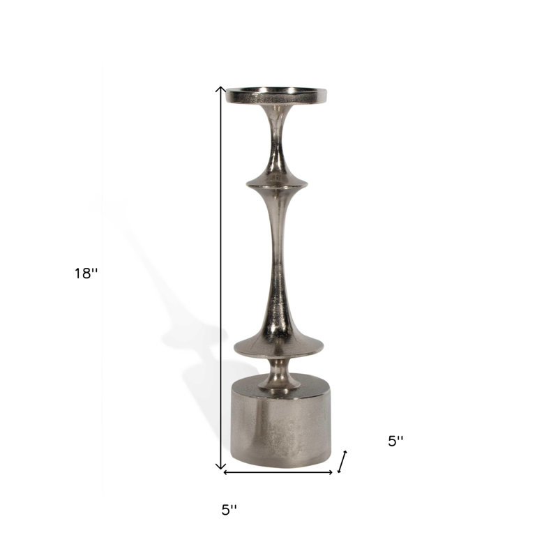 HomeRoots 18'' H Metal Tabletop Candlestick