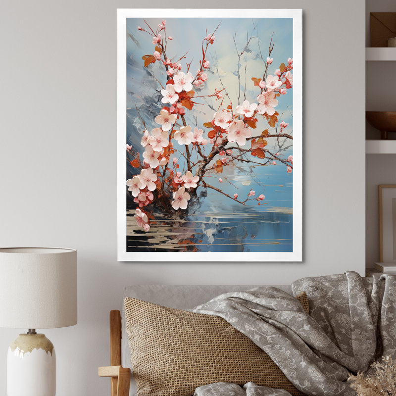 Chassie Asian Art Eastern Elegance I, reproduction d'art sur toile, H 32 po x l 24 po x P 1 po, Cadre photo blanc