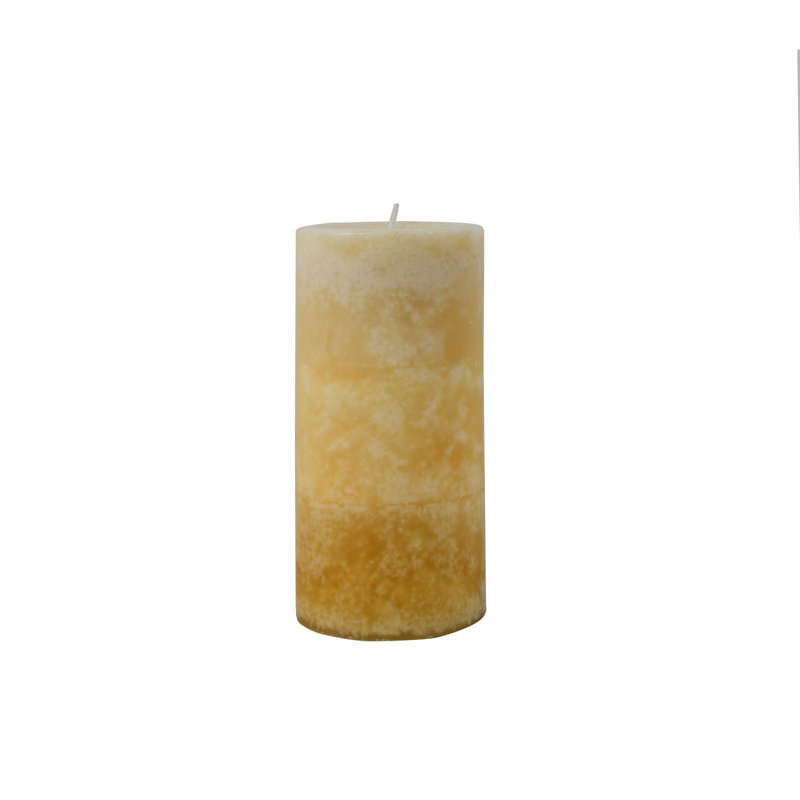 French Country Vanilla Scented Pillar Candle, 6"H x 3" W x 3" D, 1
