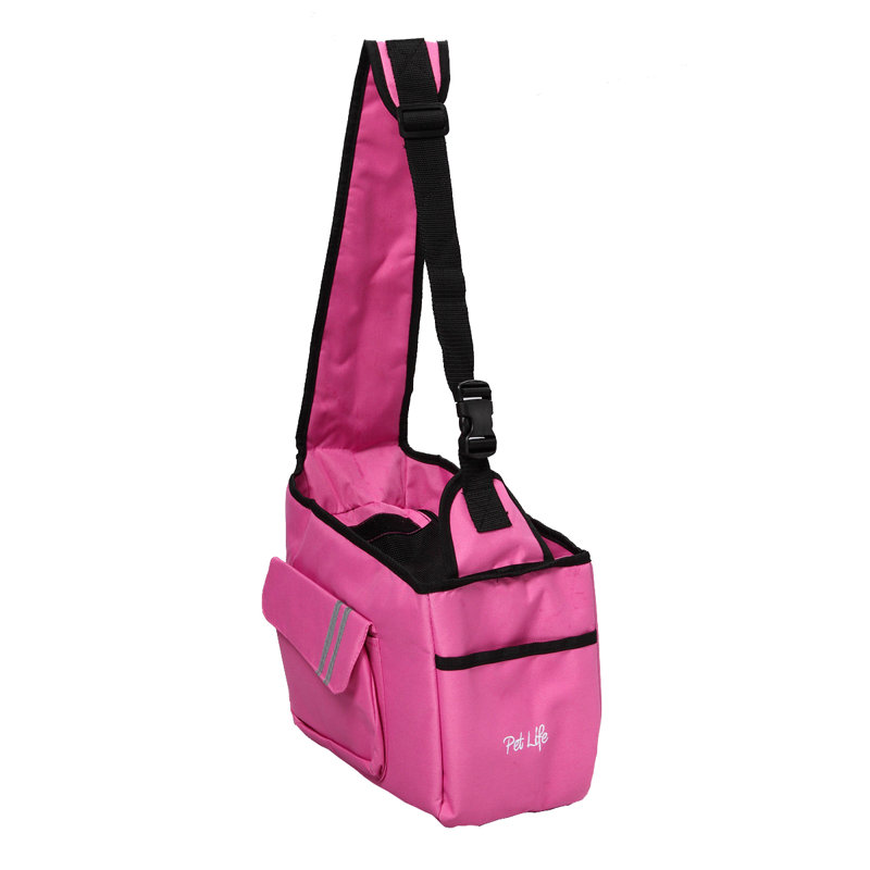 Sac de transport pour animaux de compagnie Pet Life, Rose bonbon