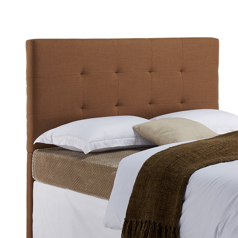 Tête de lit en tissu d'ameublement Bulfinch, Simple, Pacane Grenwich
