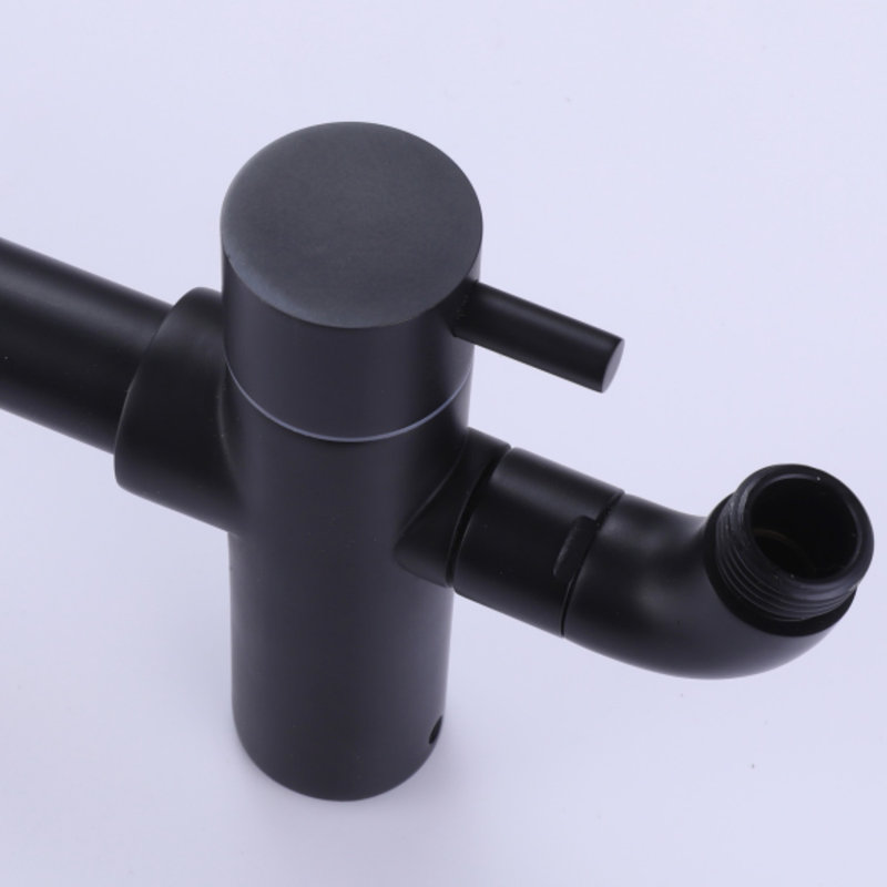Ensemble de douche Exposed Combo avec pomme de douche à effet pluie de 10 pouces et système de douche à main à 3 fonctions fixé au mur (valve brute non incluse)