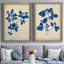 Toile encadrée Indigo Leaf Study-504656821-504889189-504889187