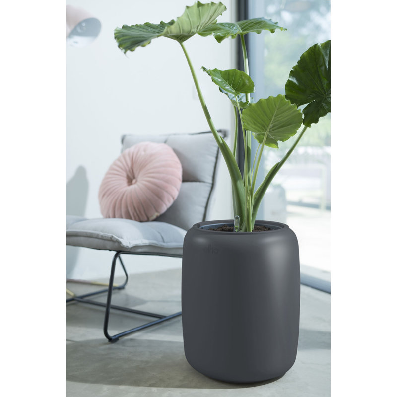 Pure Beads Pot Planter, Black, 47.6 H x 39.2 W x 39.2 D
