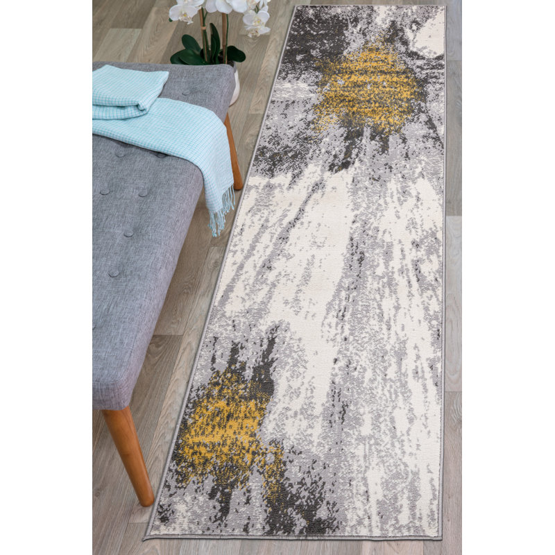 Geometric Indoor Rug, Runner 2' x 7'