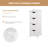 White Freestanding Bathroom Cabinet With Spacious Drawers