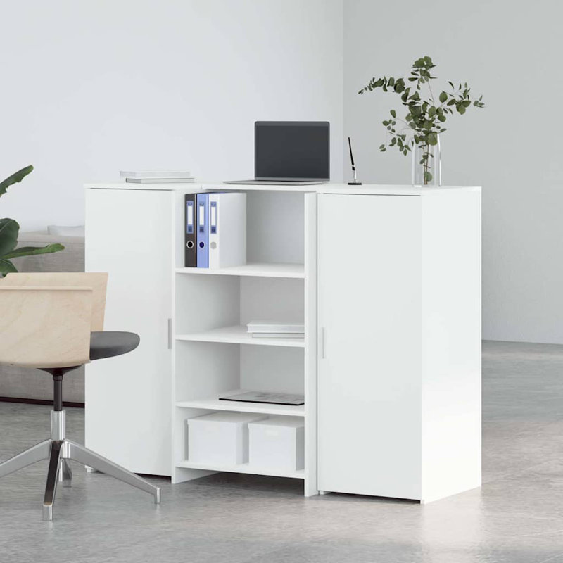 Camariah Standing Desk, 103.5cm H x 135cm W x 50cm D, White