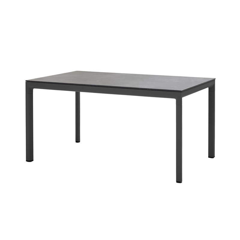 Drop Outdoor Dining Table, 39.4" W x 78.8" L x 29" H, Light Gray, Basalt